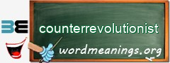 WordMeaning blackboard for counterrevolutionist